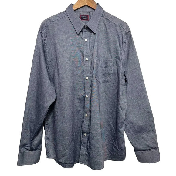 UNTUCKit Wrinkle Free Pio Cesare Long Sleeve Button Shirt Size XXL - Picture 1 of 7